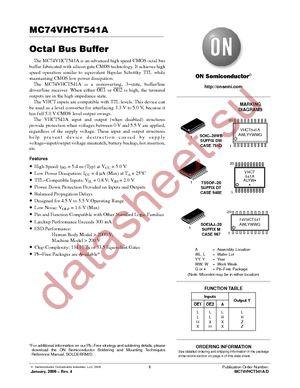 MC74VHCT541ADTRG datasheet  